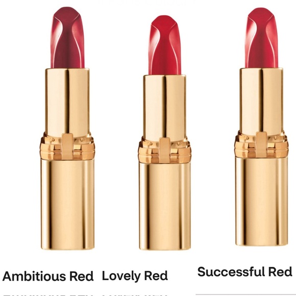 Loreal Paris Other - 3x lot L’Oréal Paris Colour Riche Reds of Worth Satin Lipstick Shade 186 187 189